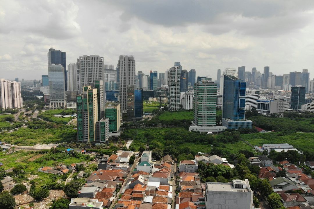 Ilustrasi kawasan rumah dan properti