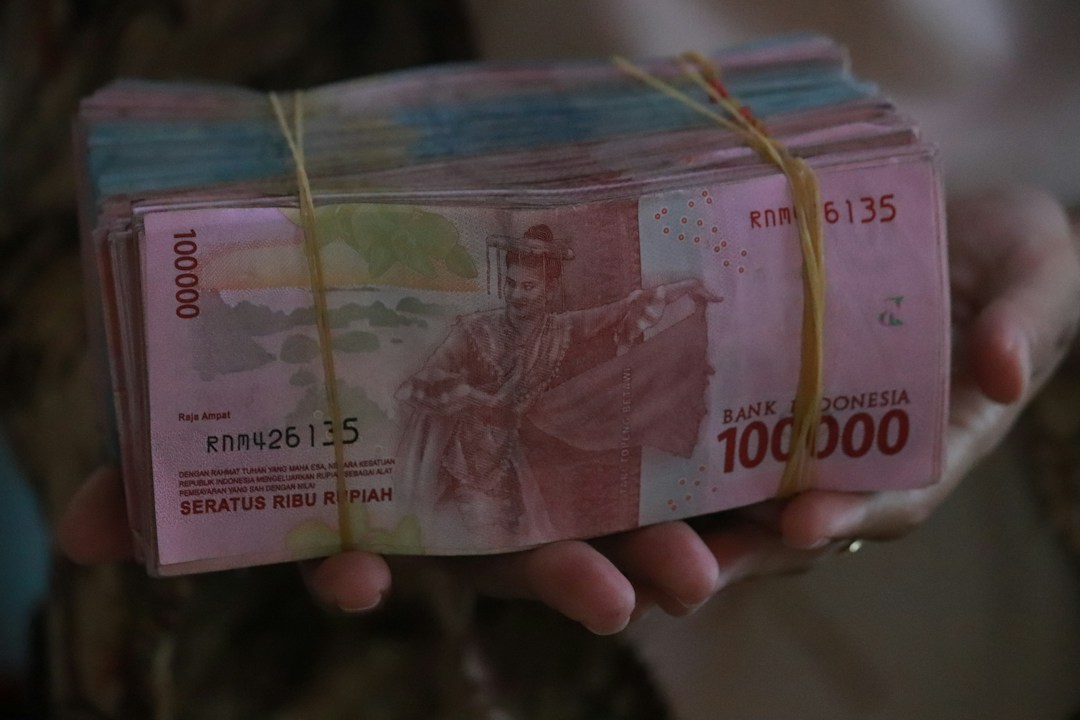 Ilustrasi rupiah dan ekonomi Indonesia