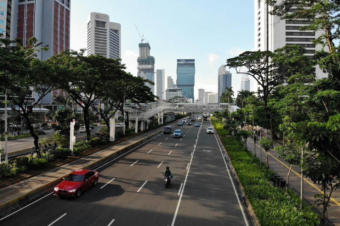 Ilustrasi kendaraan dan industri otomotif